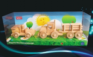 Dřevěné hračka vozidla, autíčko + kamión