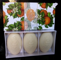 3x Luxusní vonné Italské mýdla pomeranč DÁREK