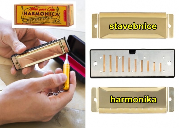Foukací harmonika DIY stavebnice | dětské hudební nástroje