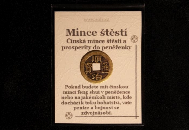 Mince štěstí a prosperity Feng Shui