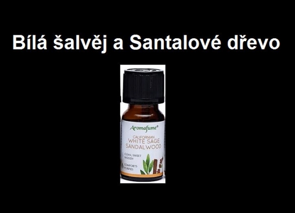 Bílá šalvěj a Santalové dřevo esenciální olej Aromafume