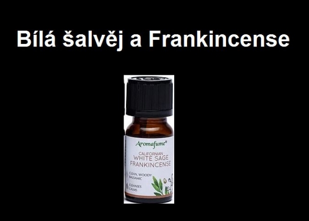 Bílá šalvěj a Frankincense esenciální olej Aromafume
