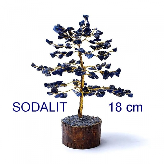Stromeček štěstí SODALIT krystaly 18 cm