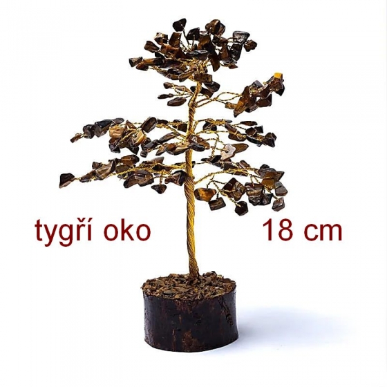 Stromeček štěstí TYGŘÍ OKO 18 cm