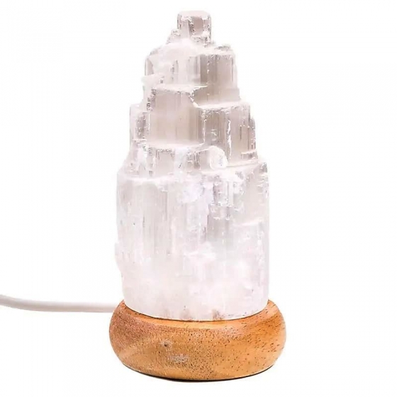 Mini selenitová lampa USB LED 10 cm