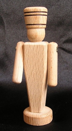 Vojáček ze dřeva 9 cm - dřevěné hračky a suvenýry