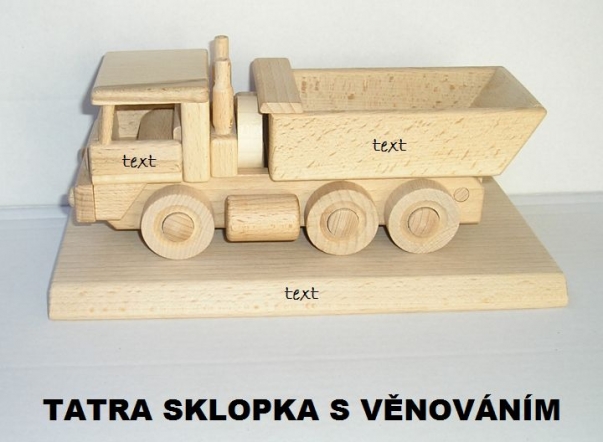 Nákladní auto na podstavě - dárky pro muže k výročí