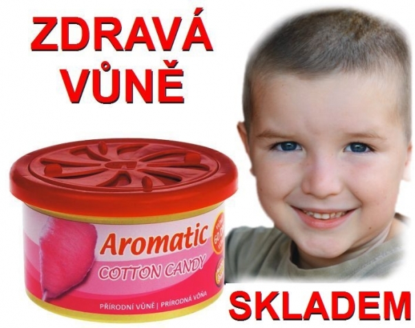 Přírodní vůně do auta cukrová vata Aromatic