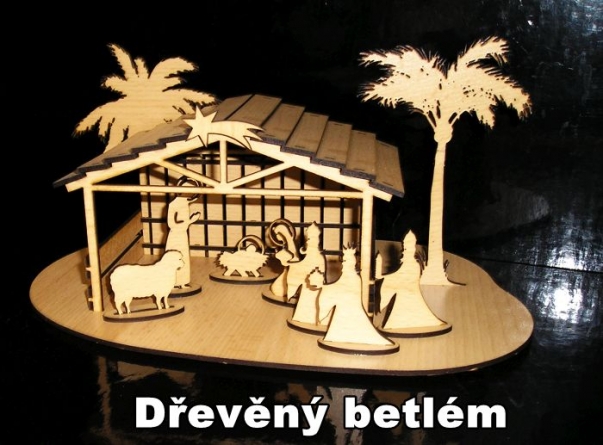 Dřevěný betlém