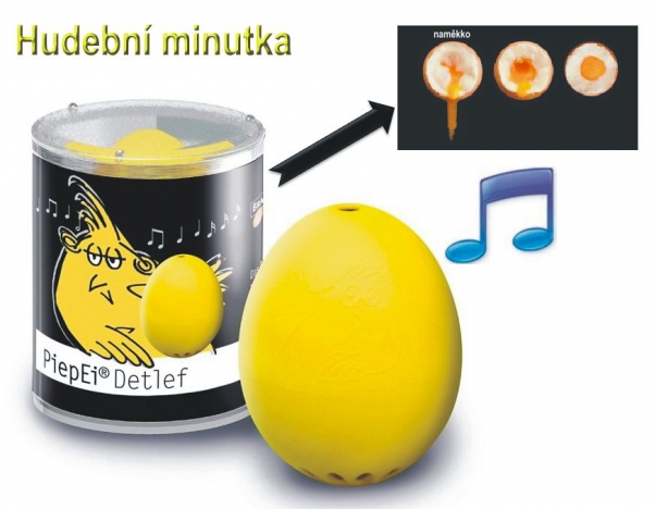 Detlef - uvaří vajíčko jen na měkko. Přesná hudební minutka pro vaření vajec.