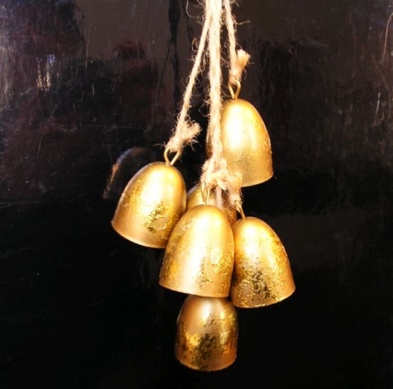 Zlaté kravské zvonce, zvonky, závěsná dekorace