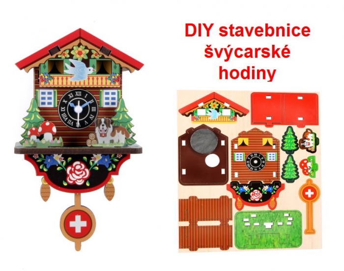 DIY dětská stavebnice nástěnné hodiny