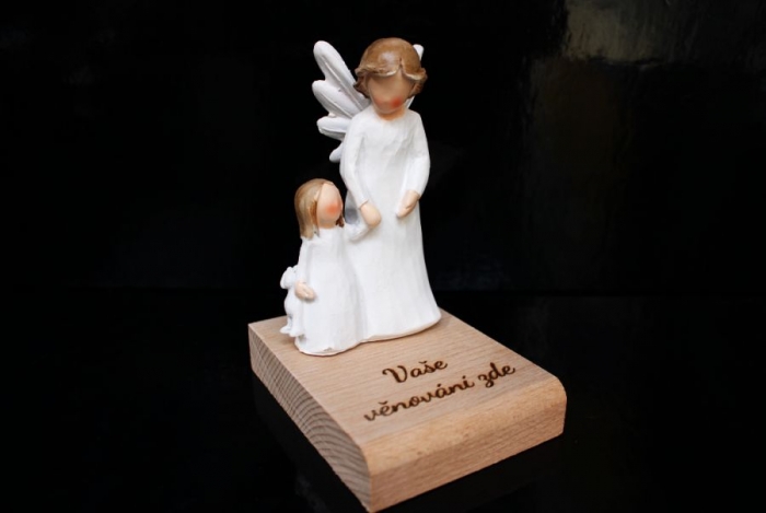 Anděl strážný s holčičkou dárek