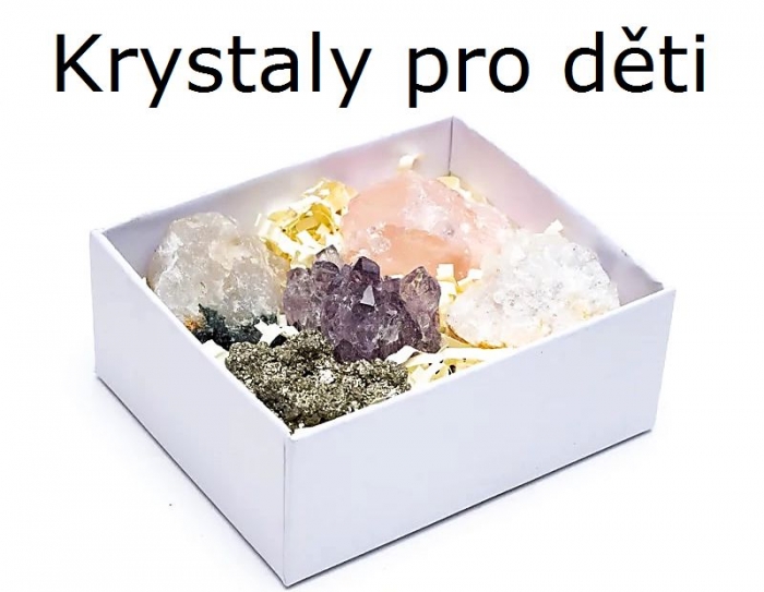 Dárková sada s 5 krystaly pro děti