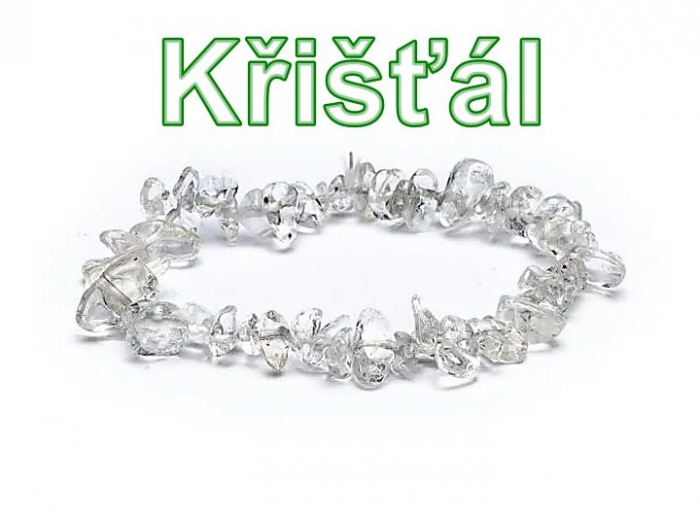 Křišťál - náramek minerál význam