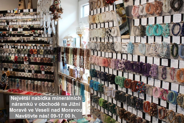 Křišťál - náramek obchod Veselí nad Moravou
