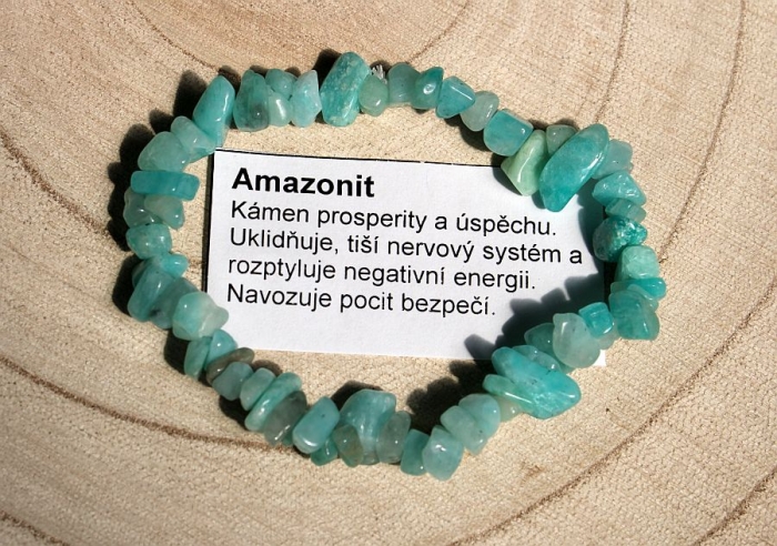 Amazonit - náramek minerál