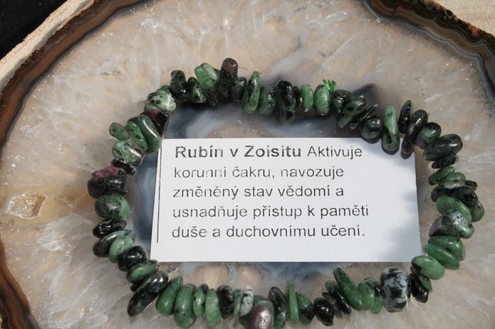 Rubín v Zoisitu - náramek