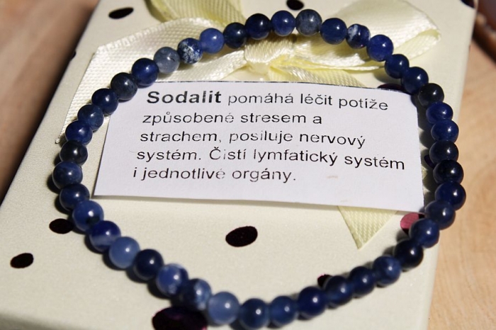 Sodalit - náramek kulička 4mm eshop