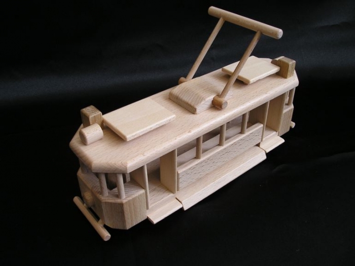 Tramvaj Ringhoffer - dřevěné hračky