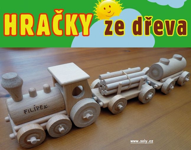 Dřevěný vláček - hračky ze dřeva