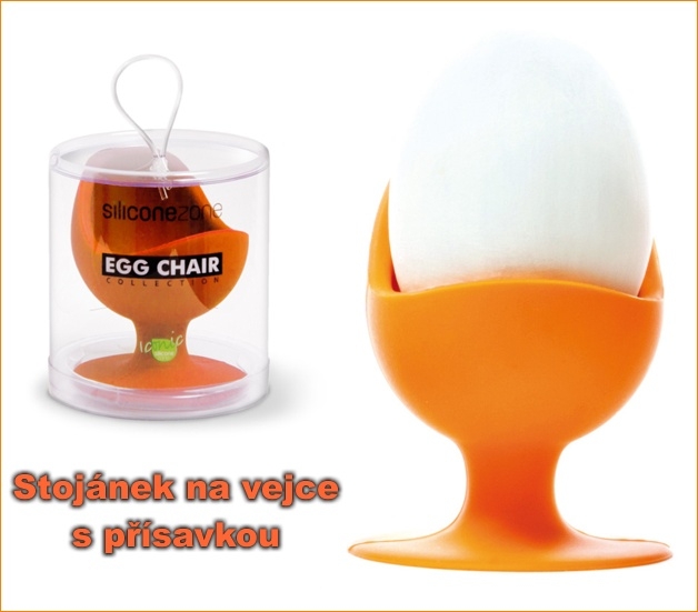 Stojánek na vajíčko ze silikonu, zábavný a užitečný doplněk