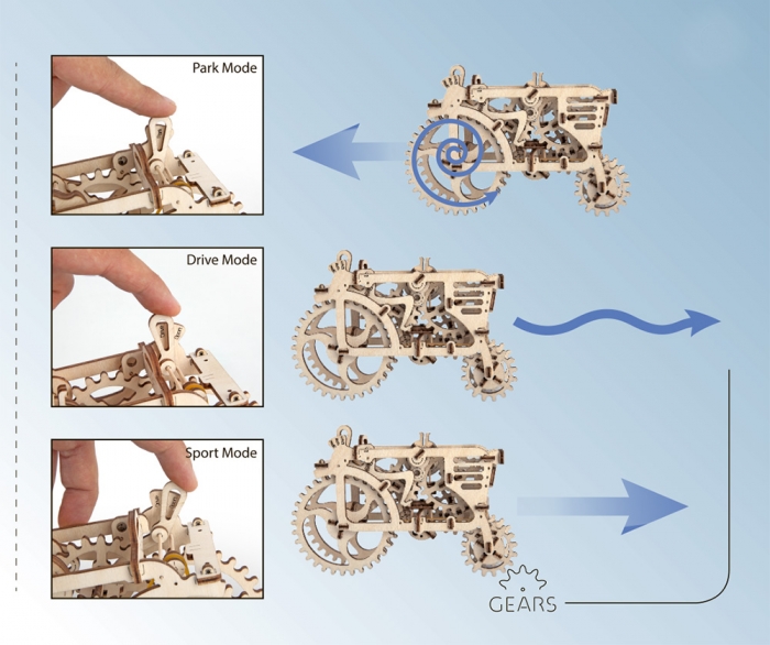 Skládací stavebnice 3D traktor