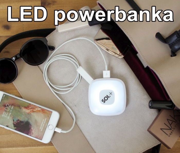 Chytrá led svítilna s integrovanou powerbankou