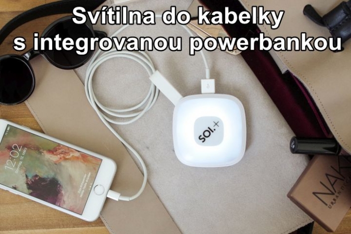 Svítilna do tašky s integrovanou powerbankou