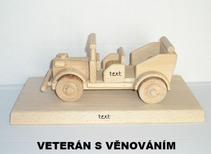 Auto veterán hracky dárky dřevěné