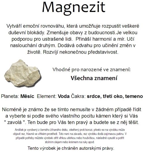 Znamení zvěrokruhu kámen Magnezit