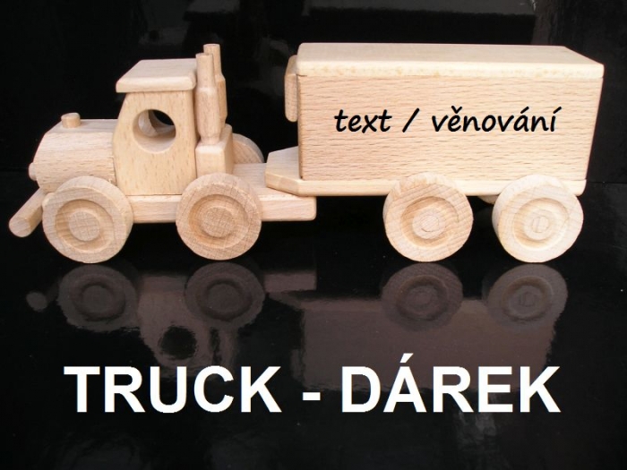 Truck dárky pro řidiče, dřevěný kamion
