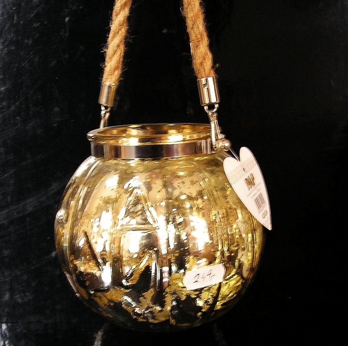 Lucerna, lampa, dekorační nádoba motiv Hallowen