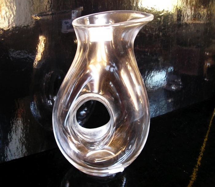 Skleněná karafa nádoba na víno 25 cm
