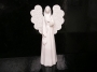 Anděl bilý sádra 22 cm soška