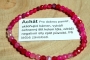 Náramek achát růžový 4mm kulička eshop