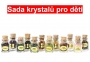 Sada dárkových lahviček s krystaly