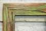 Retro fotorámeček ze dřeva zelená