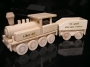 Dřevěné lokomotivy dárky hračky
