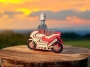 Sportovní motorka láhev narozeniny
