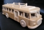 Dřevěný model autobusu
