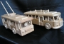 Modely autobusů ze dřeva