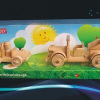 Dřevěné hračky, závodní autíčko veterán auto