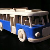 Modrý autobus RTO pro autobusáka řidiče