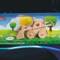 Zemědělský nakladač, buldozer dřevěná hračka