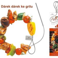 Extra dlouhá nerezová grilovací špíz jehla na malý i velký gril