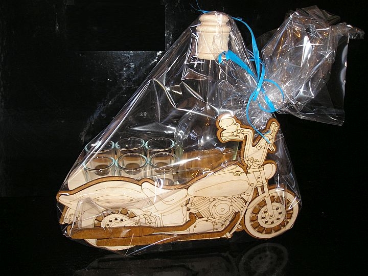 Motorka dárek pro motorkáře láhev flaška do penze