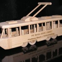 Tramvaj tramvaje dřevěné hračky