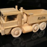 dřevěné hračky Kontejnerové nákladní vozidlo model
