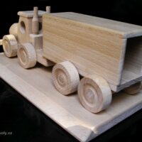 Truck dřevěný dárky pro řidiče náklaďáku, dřevěný kamion